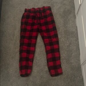 Hollister Red and Black Plaid Sleepwear